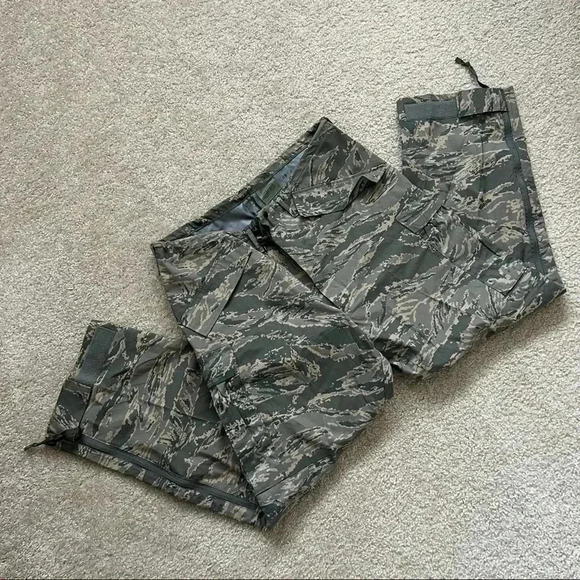 USAF Cold Weather Tiger Stripe Camouflage Trousers Pants L Men SPM1C1-08-D-1041 - Picture 12 of 15